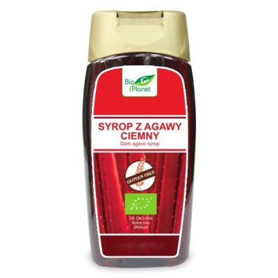 Syrop z agawy ciemny bezglutenowy BIO 350g (250 ml)