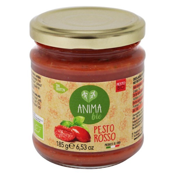 Pesto rosso bezglutenowe BIO 185g