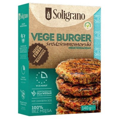 Vege Burger śródziemnomorski 140g