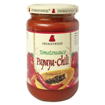 Sos pomidorowy papaya-chili (pikantny) bezglutenowy BIO 350g