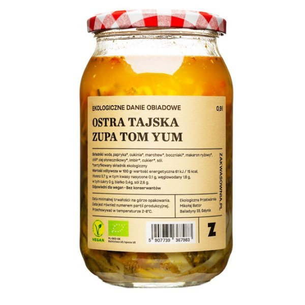 Zupa tajska ostra tom - yum BIO 900ml