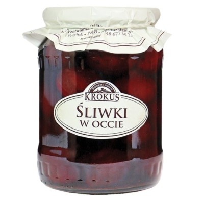 Śliwki w occie bezglutenowe 500g (250g)