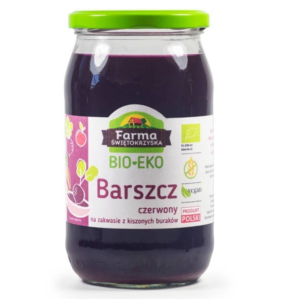 Barszcz czerwony na zakwasie z kiszonych buraków bezglutenowy BIO 720ml