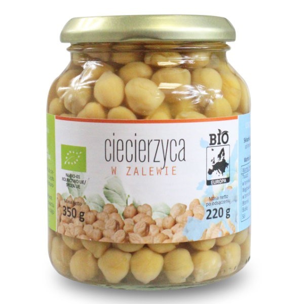 Ciecierzyca w zalewie w słoiku BIO 350g (220 g)