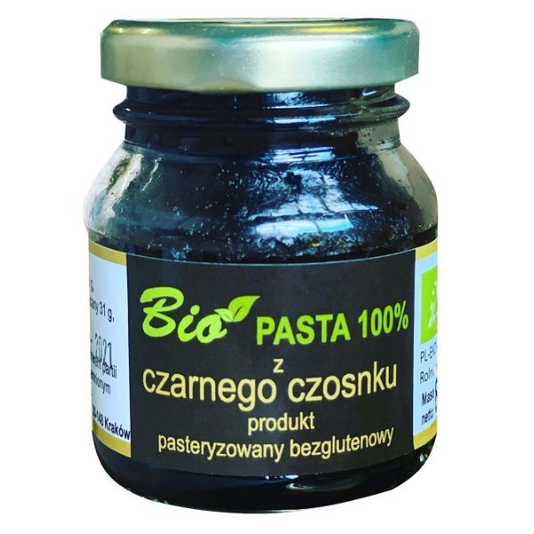 Pasta z czarnego czosnku bezglutenowa BIO 80g