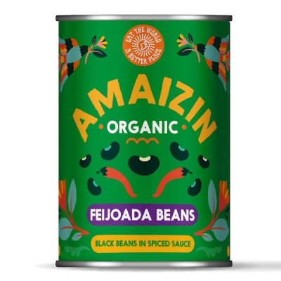 Feijoada fasolka czarna w sosie pomidorowo ziołowym BIO 400g