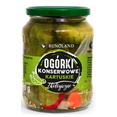 Ogórki konserwowe kartuskie BIO 670g (360g)