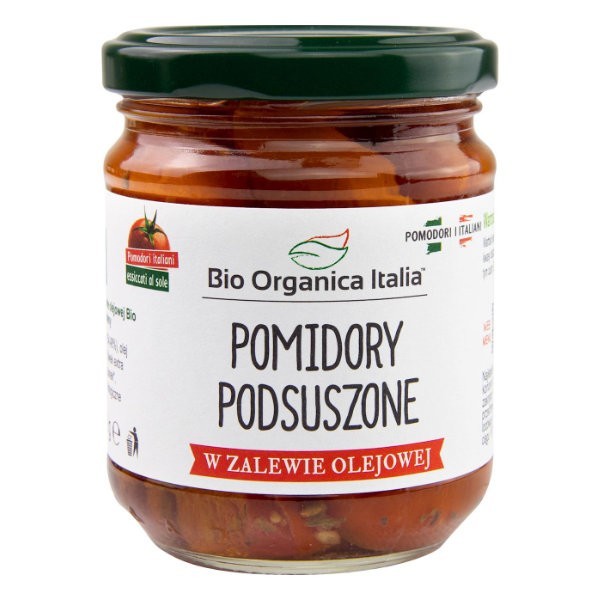 Pomidory podsuszone w zalewie olejowej słoik BIO 190g