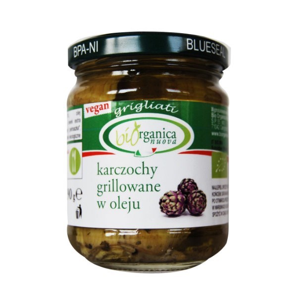 Karczochy grillowane w oleju słoik BIO 190g