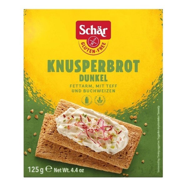 Knusperbrot dunkel pieczywo chrupkie ciemne bezglutenowe 125g