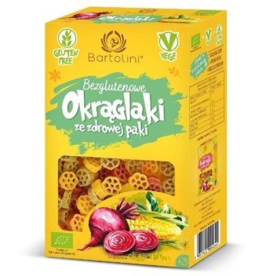 Makaron kukurydziano-ryżowy kółka kolorowe bezglutenowy BIO 250g