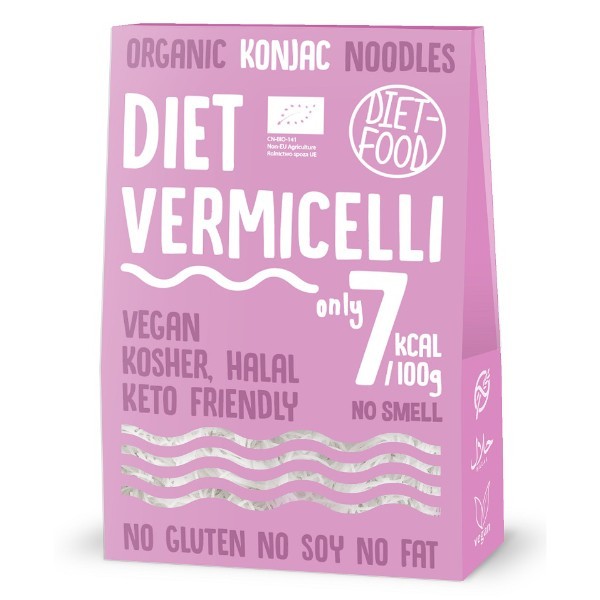 Makaron konjac typu vermicellil bezglutenowy BIO 385g (300g)