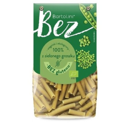 Makaron z zielonego groszku rurka sedanini bezglutenowy BIO 250g