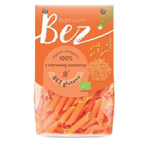 Makaron z czerwonej soczewicy penne bezglutenowy BIO 250g