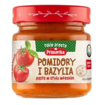 Pomidory i bazylia pasta w stylu włoskim 160g