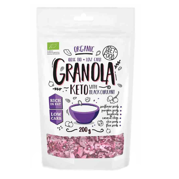 Keto granola z porzeczką BIO 200g