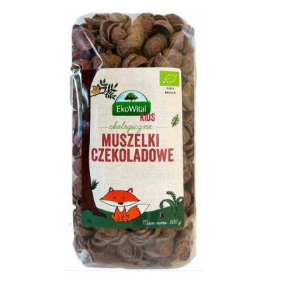 Muszelki czekoladowe BIO 300g