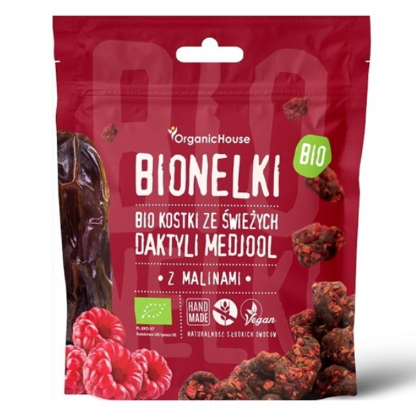 Bionelki z malinami BIO 50g