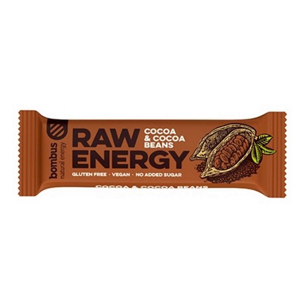 Baton Raw Energy z ziarnami kakaowca 50g