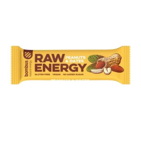 Baton Raw Energy orzech ziemny daktyl BIO 50g