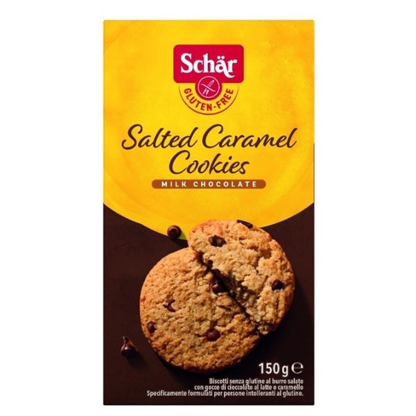 Salted caramel cookies ciastka ze słonym karmelem bezglutenowe 150g