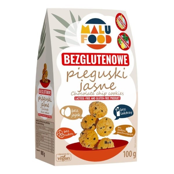 Ciastka pieguski jasne bezglutenowe bez dodatku cukru 100g