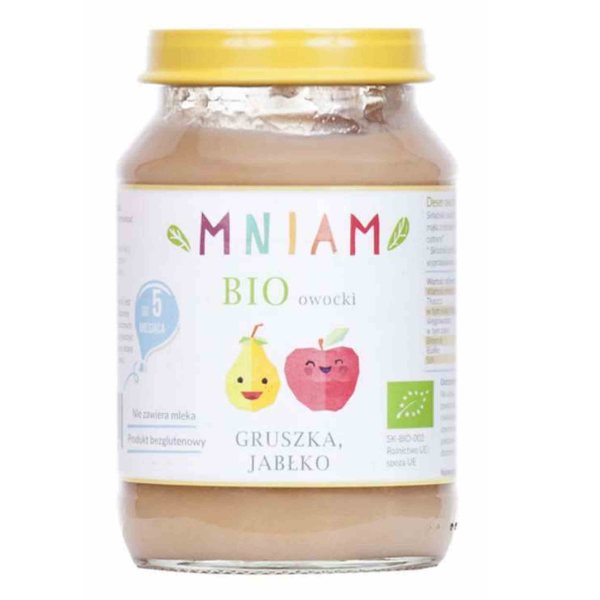 Deser jabłko-banan-morela od 5 miesiąca BIO 190g MNIAM