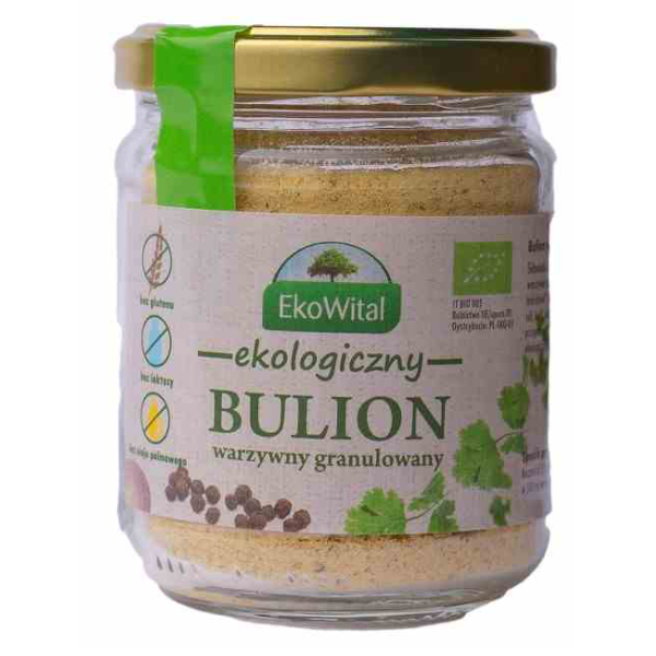 Bulion warzywny granulowany bez oleju palmowego bezglutenowy BIO 125g