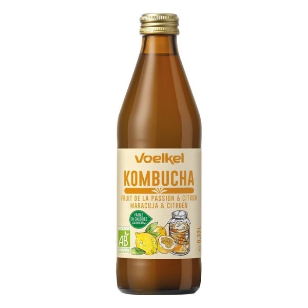 Kombucha marakuja-cytryna BIO 330ml