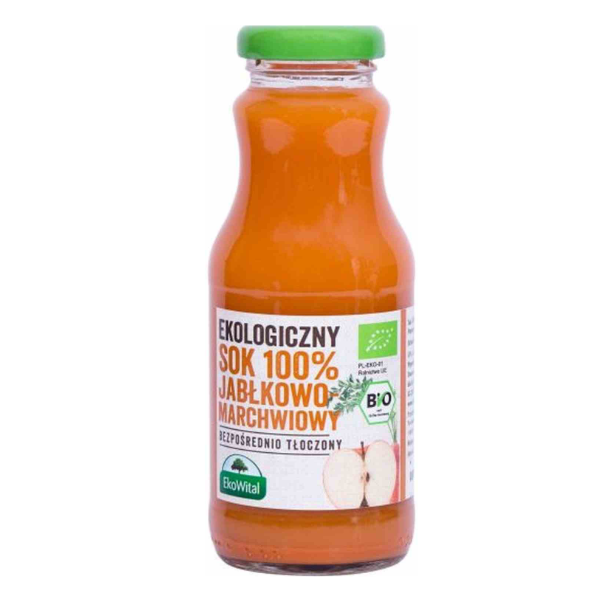 Sok jabłkowo-marchwiowy 100 % BIO 250ml