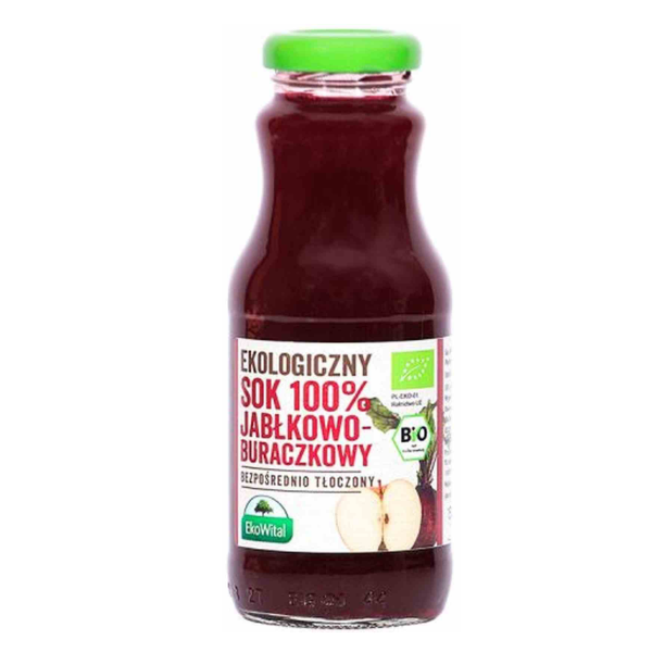 Sok jabłkowo-buraczkowy 100 % BIO 250ml