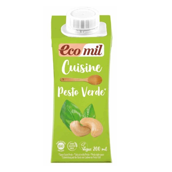 Pesto verde z orzechów nerkowca bezglutenowe BIO 200ml