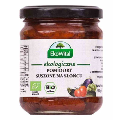 Pomidory suszone na słońcu w oleju BIO 180g