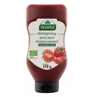 Ketchup bez dodatku cukru BIO 470g