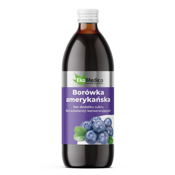 Sok z borówki amerykańskiej 100% bez cukru 500ml