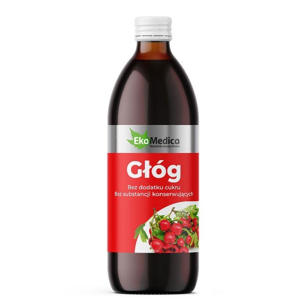 Sok z głogu 100% bez cukru 500ml