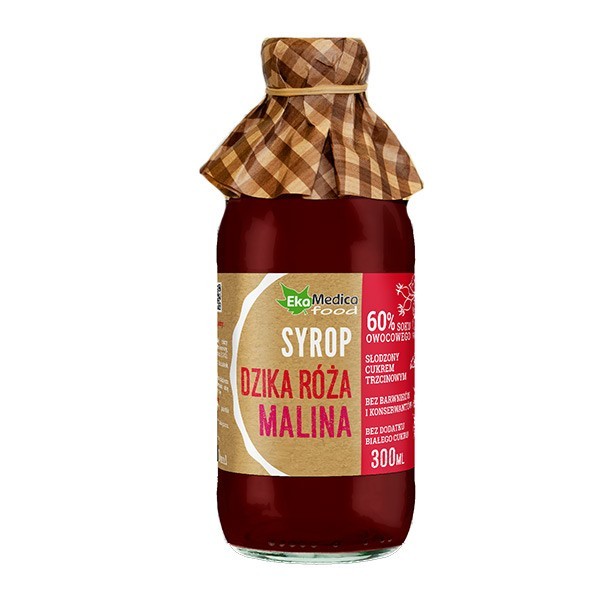 Syrop Dzika Róża i Malina - 300ml