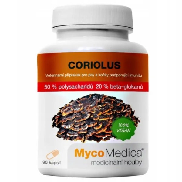 Coriolus Weterynaryjny 50% Suplement diety 90 kaps.