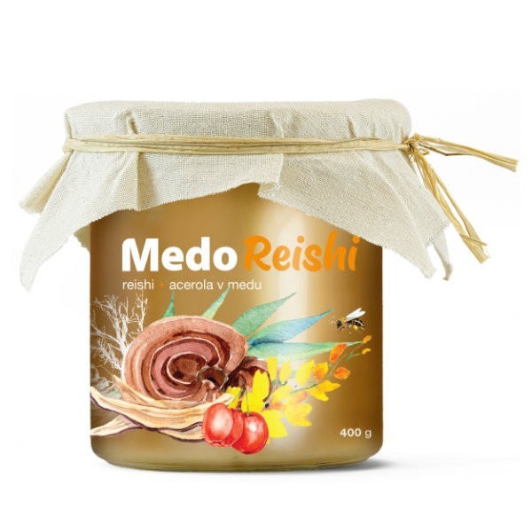 MedoReishi Miód + Reishi 400g