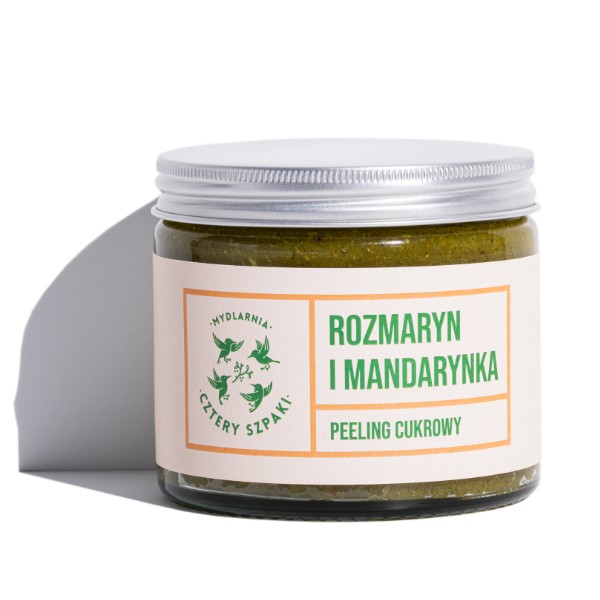 Peeling cukrowy do ciała rozmaryn i mandarynka 250ml