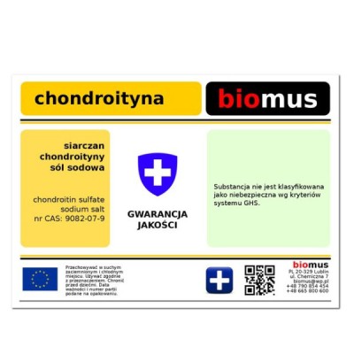 Chondroityna. Siarczan chondroityny czysty 50g