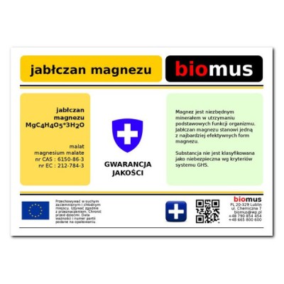 Jabłczan magnezu. Malat 100g