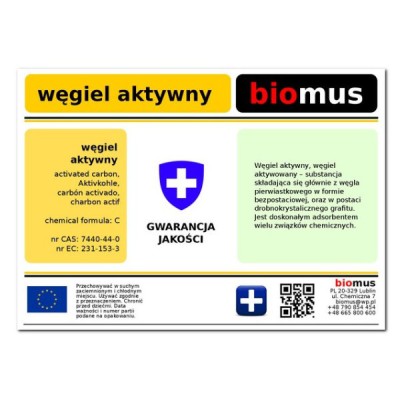 Węgiel aktywny drzewny PYŁ WZ22 250g