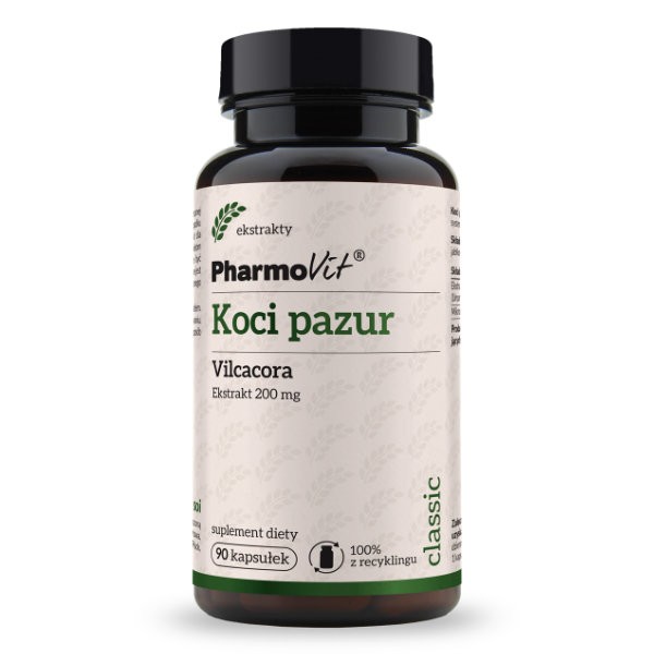 Koci pazur Vilcacora 200 mg 90 kaps