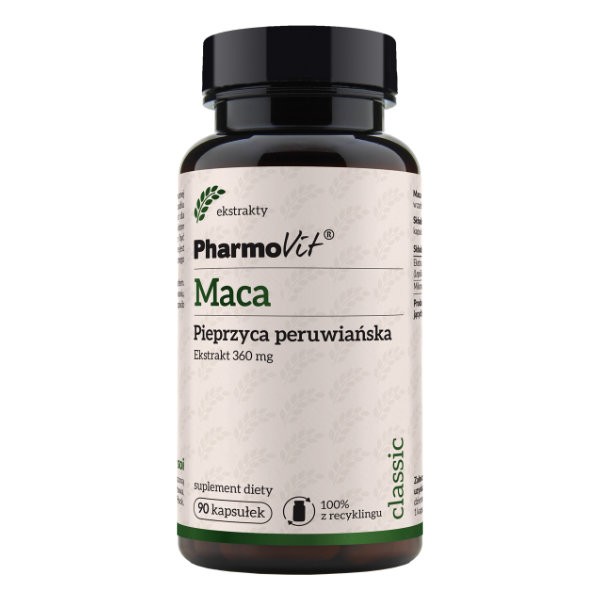 Maca Pieprzyca peruwiańska 360 mg 90 kaps
