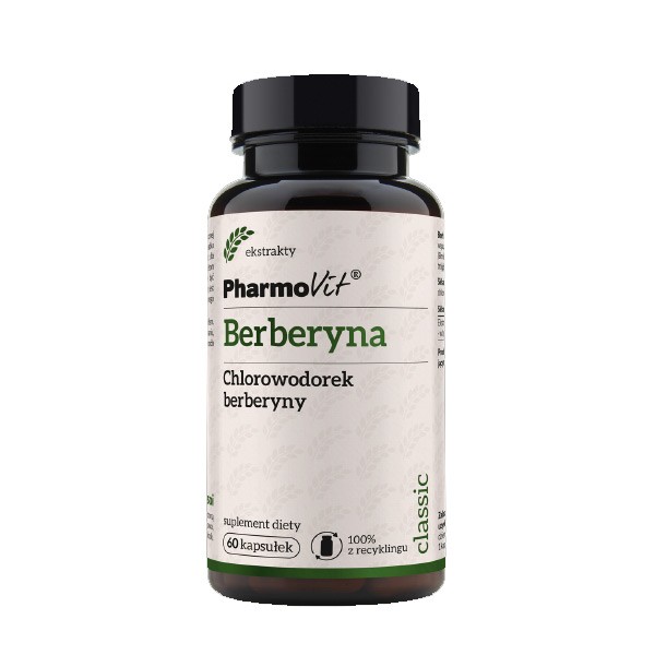 Berberyna Chlorowodorek berberyny 388 mg 60 kaps