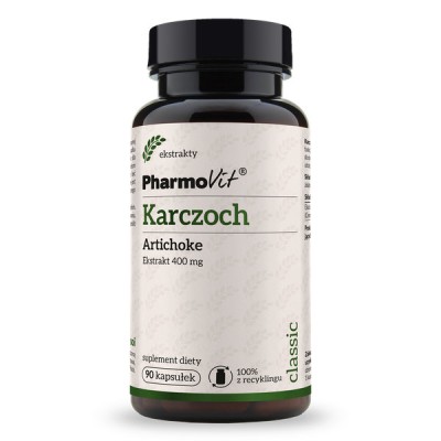 Karczoch Artichoke 4:1 400 mg 90 kaps