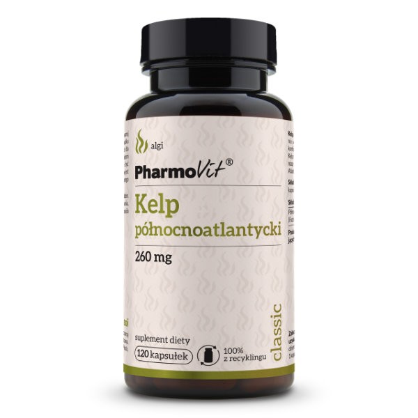 Kelp północnoatlantycki 260mg 120 kaps.