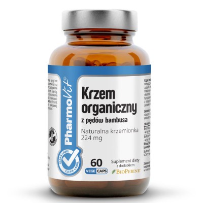 Krzem organiczny z pędów bambusa 60 kaps Vcaps®