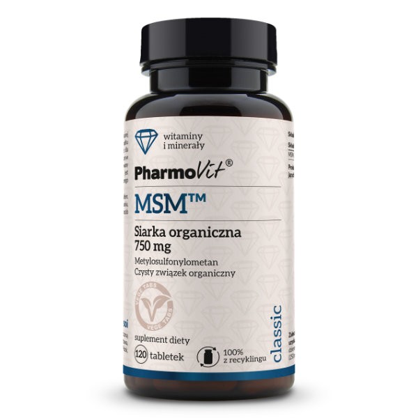 MSM™ Siarka organiczna 750 mg 120 tab